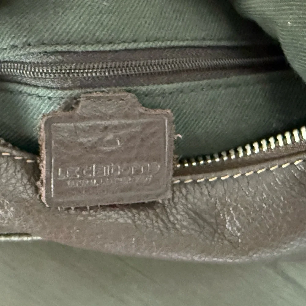 Liz Claiborne Brown Leather Shoulder Handbag